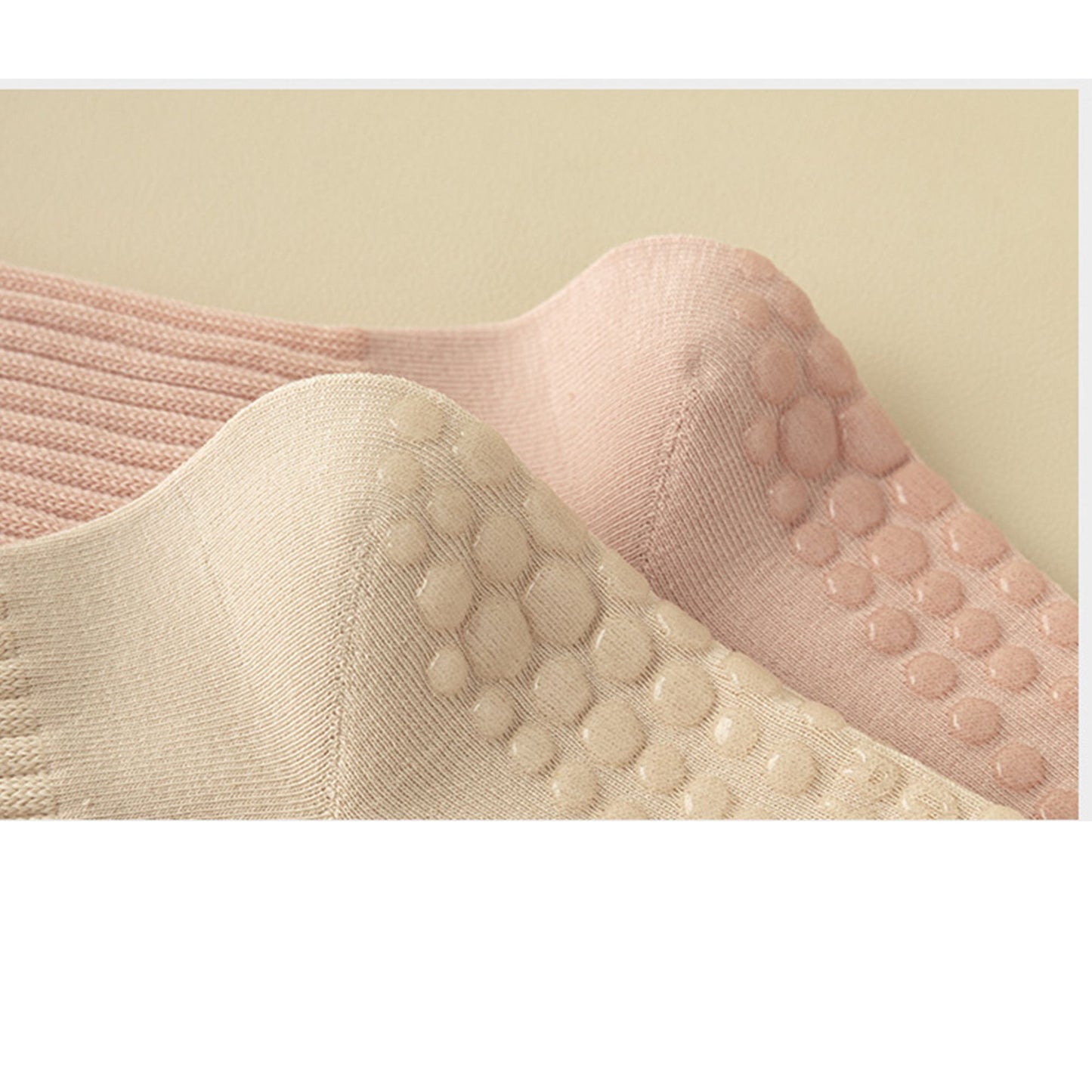 4-Pack Anti-Slip Yoga Socks with Grips Comfortable Ribbed Design for Exercise and Indoor Use