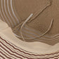 Wide Brim Straw Sun Hat with Contrast Stripe Brim Bow Detail Lightweight Beach Hat