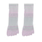 2 Pairs Women's Breathable Five-Toe Socks with Arch Support and Anti-Odor Lycra Stretch for Casual or Active Wear
