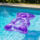 Inflatable Pool Float Lounger with Cup Holder Ergonomic Design Durable PVC Water Float for Pool Beach 35.4x22.8in