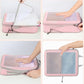 Travel Packing Cubes Set with Mesh Front Panel Zipper Storage Bags Lightweight Luggage Organizer Multi Size Set