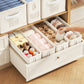 Storage Bin Linen Closet Organizer Basket Foldable Drawer Organizer for Clothes Socks Towels