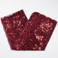 Embroidered Sequin Mesh Shawl Wrap Sheer Floral Scarf Scalloped Edge