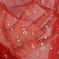 Sheer Sequin Oblong Scarf Lightweight Sparkle Mesh Shawl Wrap