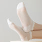 Ribbed Ankle Socks with Ruffle Lettuce Trim Cuff Soft Breathable Knit 3-Pack