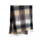 Plaid Tassel Trim Faux Cashmere-Like Winter Warm Scarf - 77IN¡Á26IN