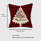 Christmas Gingham Throw Comfortable Pillow Cover 18x18in