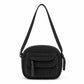 Corduroy Crossbody Bag with Front Pocket Adjustable Strap and Zip Closure