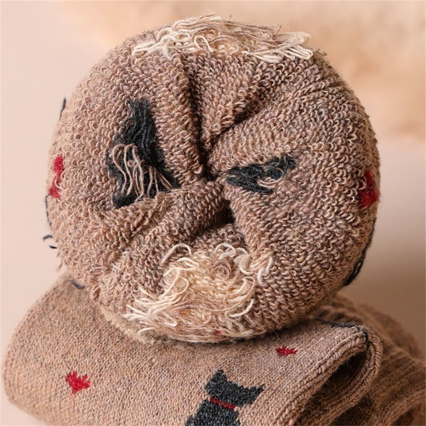 Women's 5-Pack Assorted Patterned Thick Knit Socks with Plaid and Holiday Prints