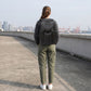 Large Flap Backpack with Drawstring Closure Buckle Straps Side Pockets and Padded Shoulder Straps
