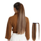 Straight Ponytail Extension - 24 Inch Long Straight Wrap Around Ponytail for Women Clip Ponytail Hair Extensions Synthetic