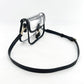 Clear Crossbody Handbag with Adjustable Strap and Buckle Flap Closure