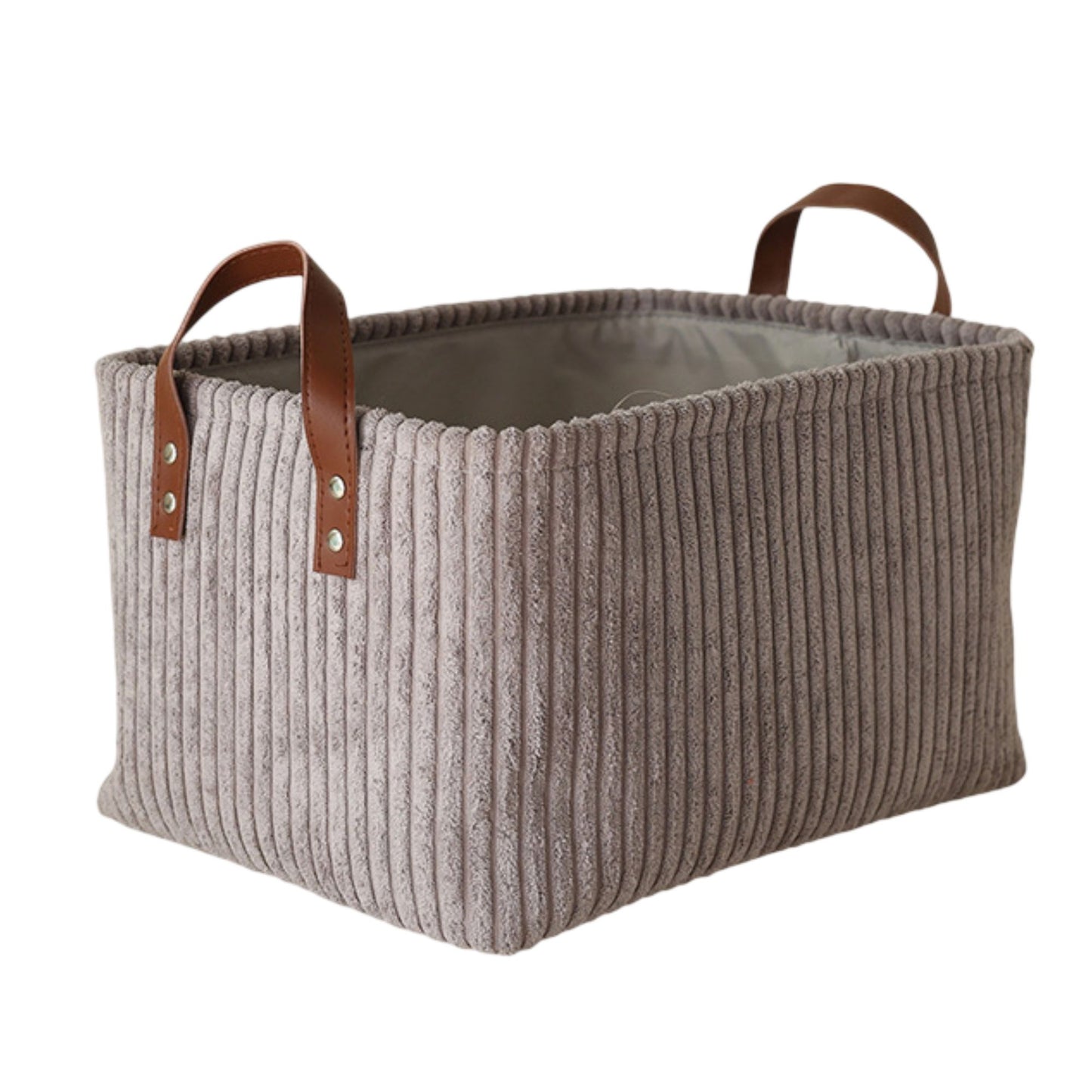 Decorative Storage Basket with Handles Organizer Bin for Shelves Closet Storage Box for Toys Clothes