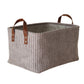 Decorative Storage Basket with Handles Organizer Bin for Shelves Closet Storage Box for Toys Clothes