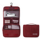 Hanging Toiletry Bag with Multiple Compartments Zipper Closure Travel Organizer Cosmetic Storage Case Portable