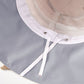 Foldable Wide - Brim Sun Hat with Bow Accent