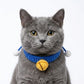 Hand Knit Pet Collar with Soft Crochet Bell Adjustable Silent Collar Necklace for Cats and Small Dogs
