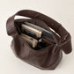 Oversized Slouchy Hobo Shoulder Bag with Adjustable Wide Strap and Zippered Pocket