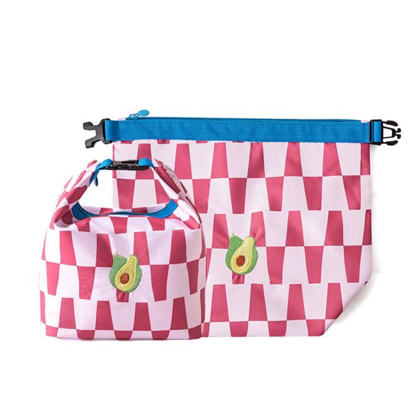 Foldable Insulated Lunch Bag Large Capacity Roll Top Lunch Tote with Buckle Closure