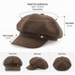 Embellished Newsboy Cap Adjustable Brim Baker Boy Hat
