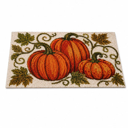 Fall Pumpkin Halloween Doormat Nonslip Entryway Rug 19.7 x 31.5 Inches