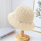 Crochet Straw Sun Hat with Cherry Accents