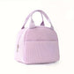 Insulated Corduroy Lunch Bag with Handle