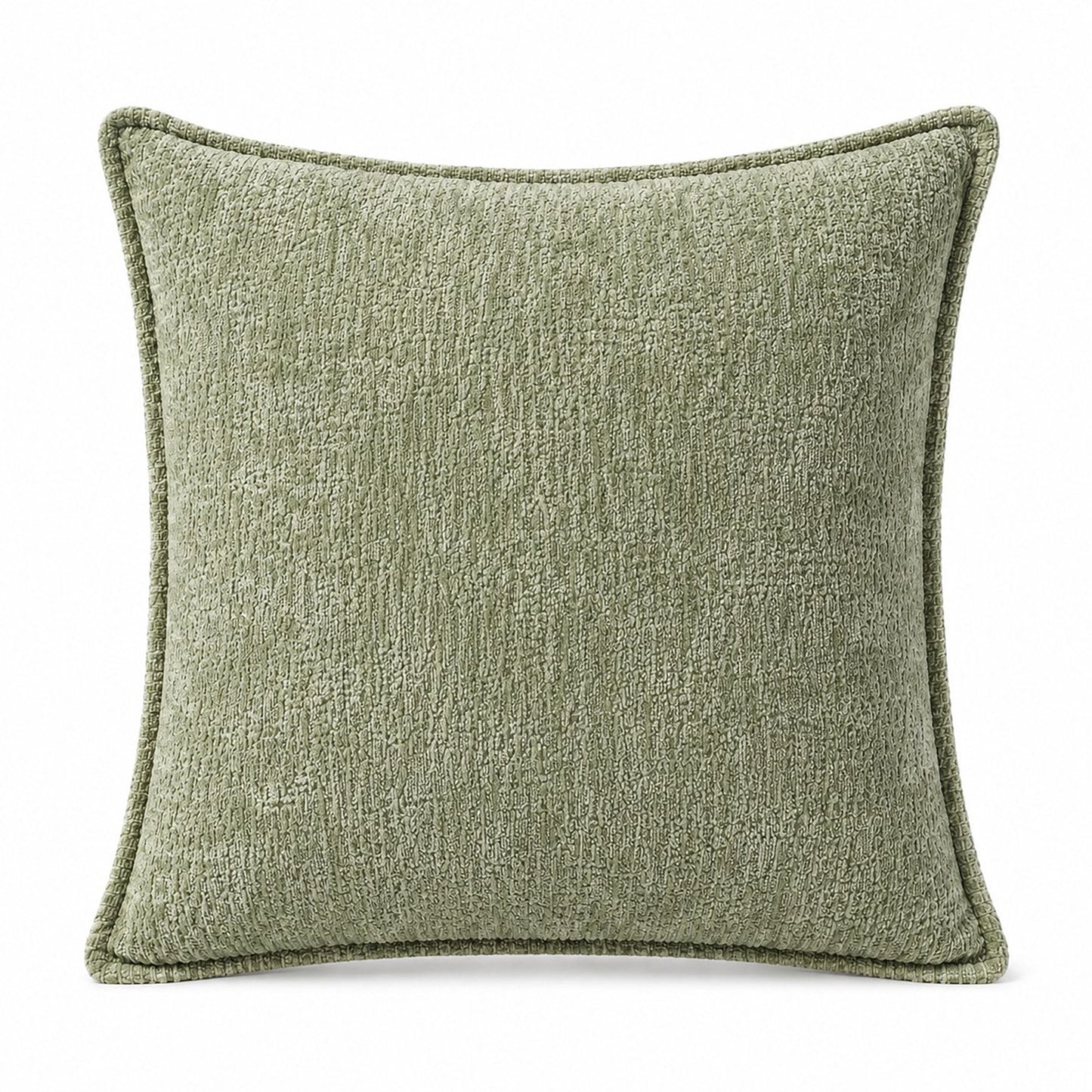 Textured Decorative Throw Pillow Cover Piped Edge Accent Cushion for Sofa Bed Chair