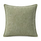 Textured Decorative Throw Pillow Cover Piped Edge Accent Cushion for Sofa Bed Chair