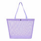 Reusable Mesh Shopping Tote Bag with Snap Closure and Carry Handles
