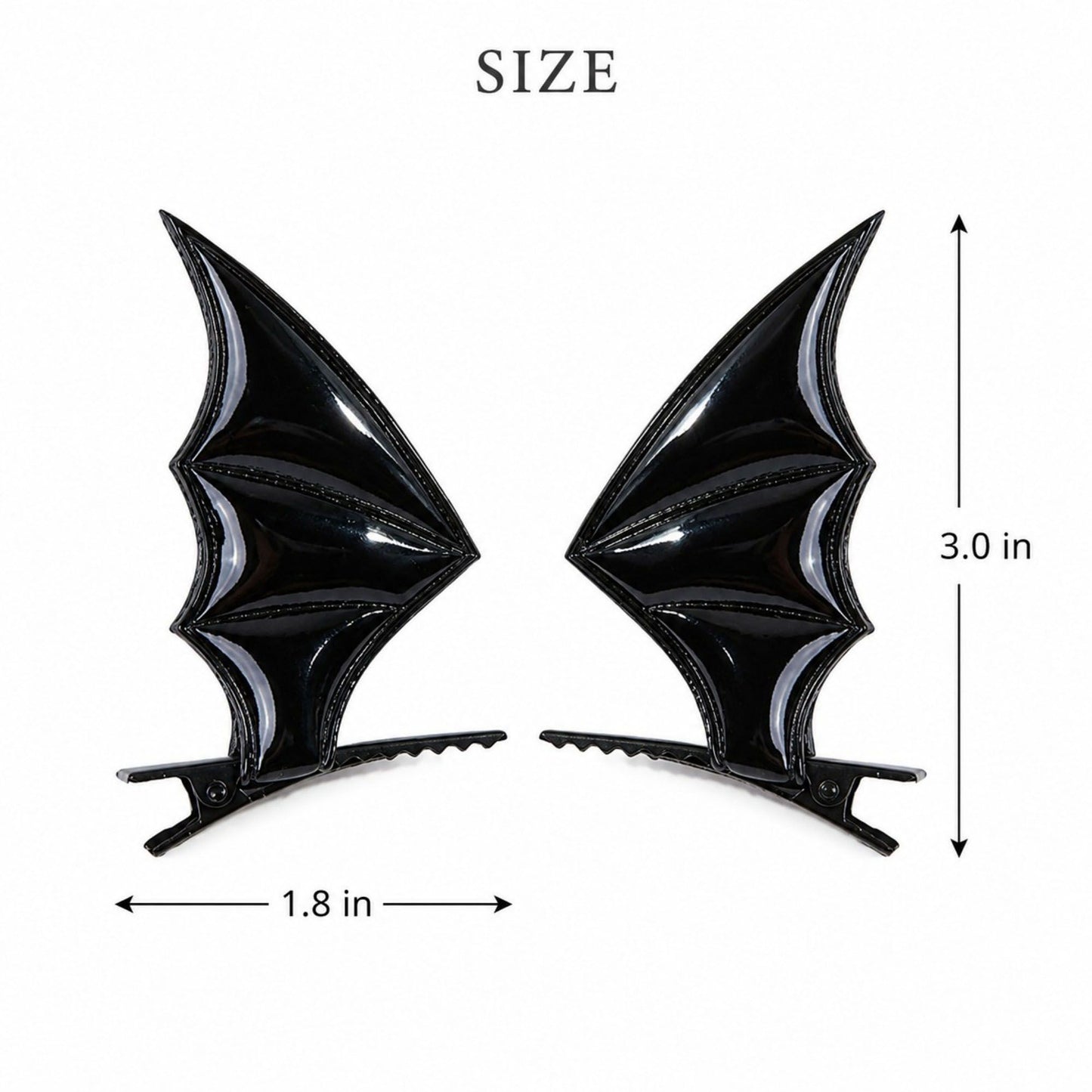 4pair Bat Wing Hair Clip Set Halloween Costume Hair Accessories