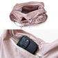 Lightweight Bow Detail Hobo Shoulder Bag with Adjustable Strap and Multiple Pockets