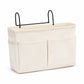 Hanging Bedside Storage Caddy with Hooks and Multiple Pockets Bed Rail Organizer