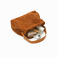 Faux Suede Hobo Shoulder Bag with Adjustable Strap Magnetic Closure and Interior Pocket