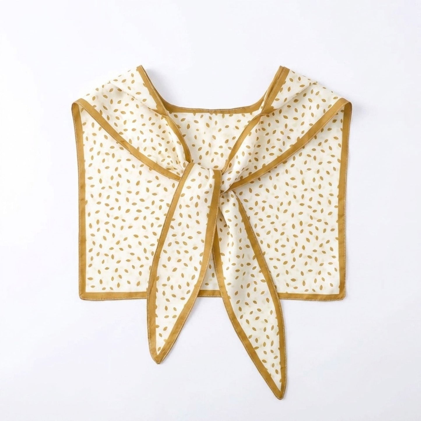 Lightweight Printed Neck Scarf with Contrast Border for Everyday Styling