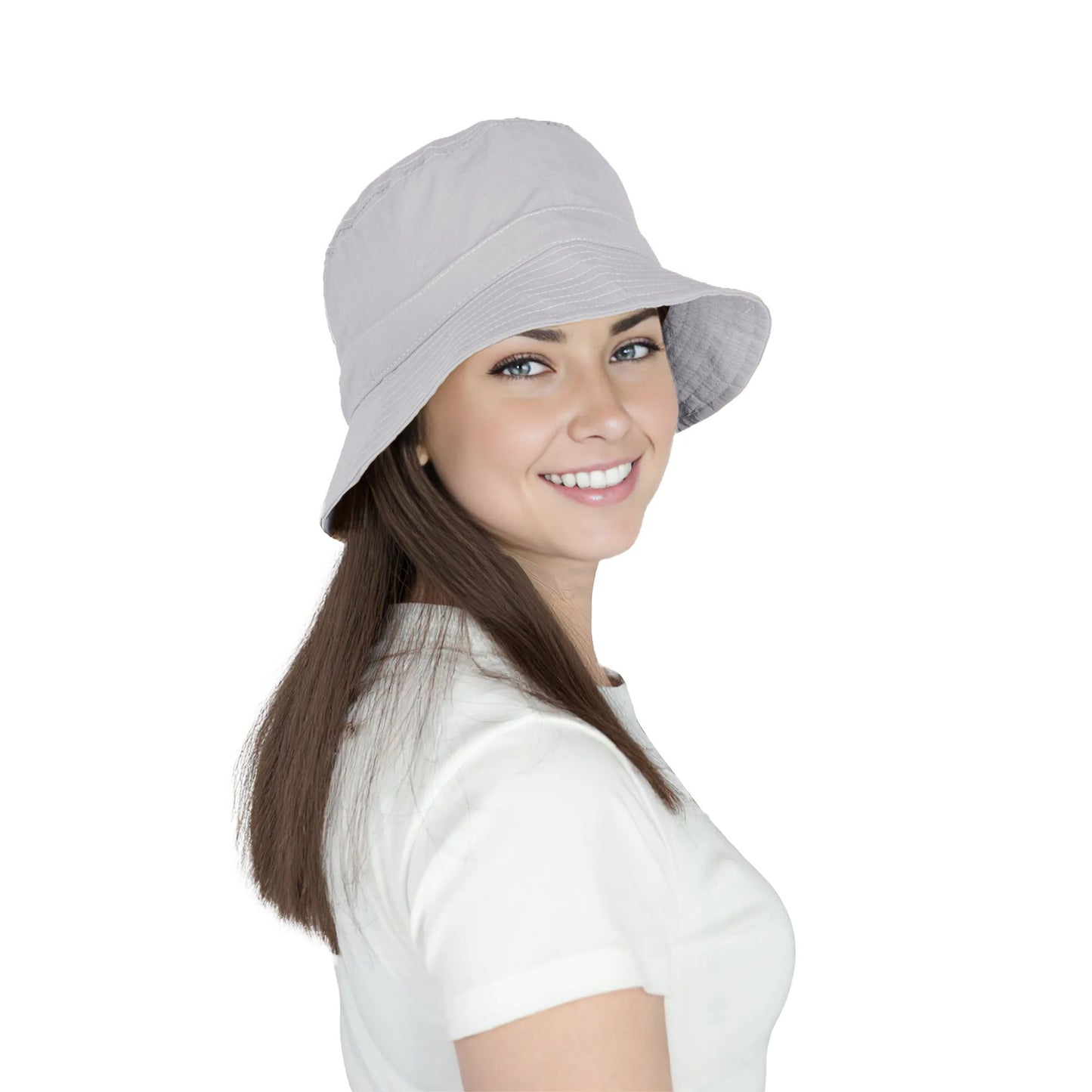 Bucket Hat Wide Brim UV Protection Lightweight Packable Outdoor Sun Hat with Adjustable Chin Strap