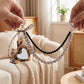 Layered Beaded Bag Charm with Heart Mirror and Comb