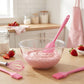 5-Piece Silicone Kitchen Utensil Set with Spatulas, Whisk and Pastry Brush