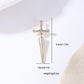 Women's Swords Drop Earrings with Crystals