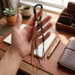 Carabiner Cord Tassel Backpack Charm Keychain
