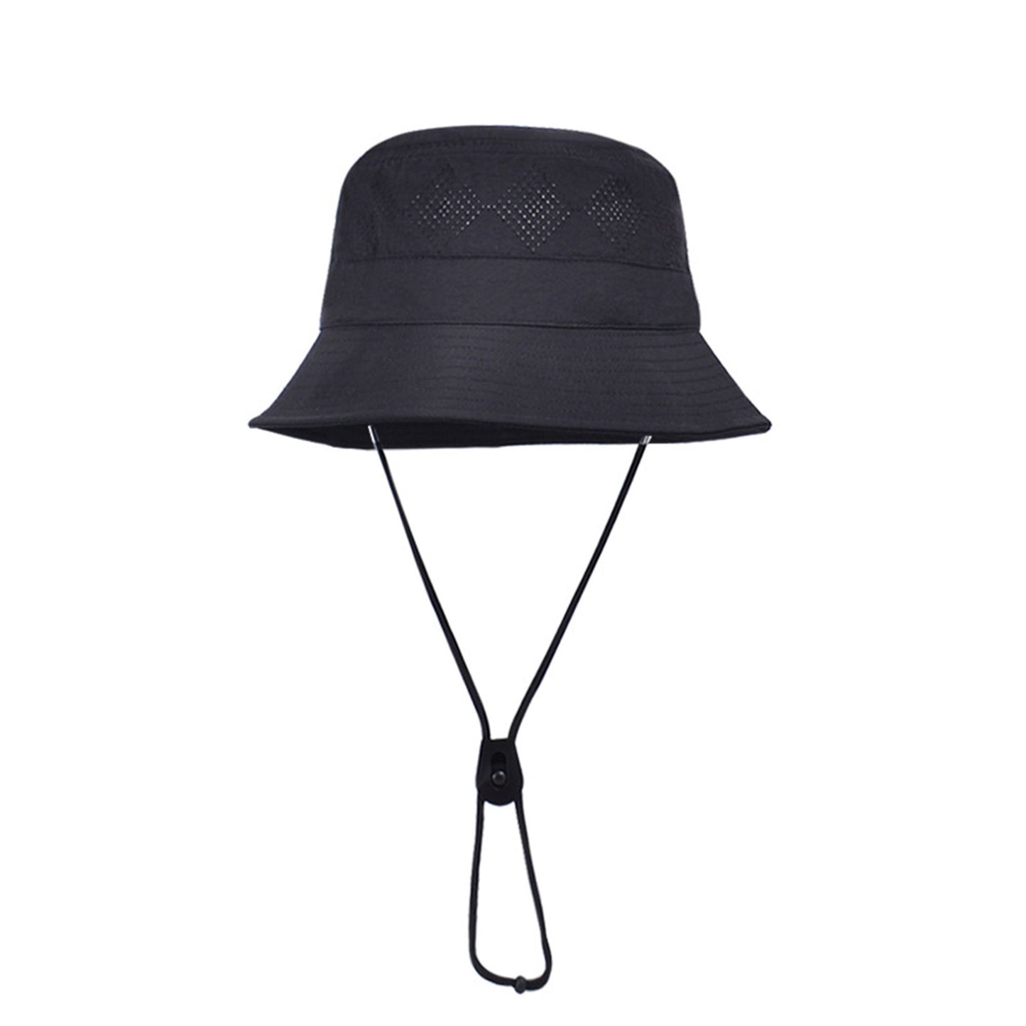 Lightweight Packable Bucket Hat with Ventilated Crown Chin Strap and Adjustable Fit for Travel Hiking and Outdoor Use