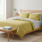 4-Piece Cotton Bedding Set with Cherry Print Duvet Cover and Pillowcases
