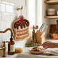 3 Pack Hanging Hand Towels Cute Cake Design Soft Absorbent Kitchen Bathroom Hand Towels