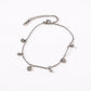 Dainty Heart Charm Anklet with Delicate Chain and Mini Accent Droplets for a Soft Feminine Touch and Lightweight Everyday Shine