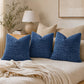 Textured Geometric Decorative Throw Pillow Cover Soft Accent Cushion Cover for Sofa Bed