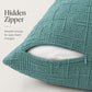 Textured Geometric Decorative Throw Pillow Cover Soft Accent Cushion Cover for Sofa Bed