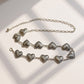 Heart Link Chain Belt with Textured Metal Design and Adjustable Fit 45.5in Valentine