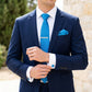 Men's Formal Tie Gift Set with Pocket Square Cufflinks Tie Clip and Gift Box