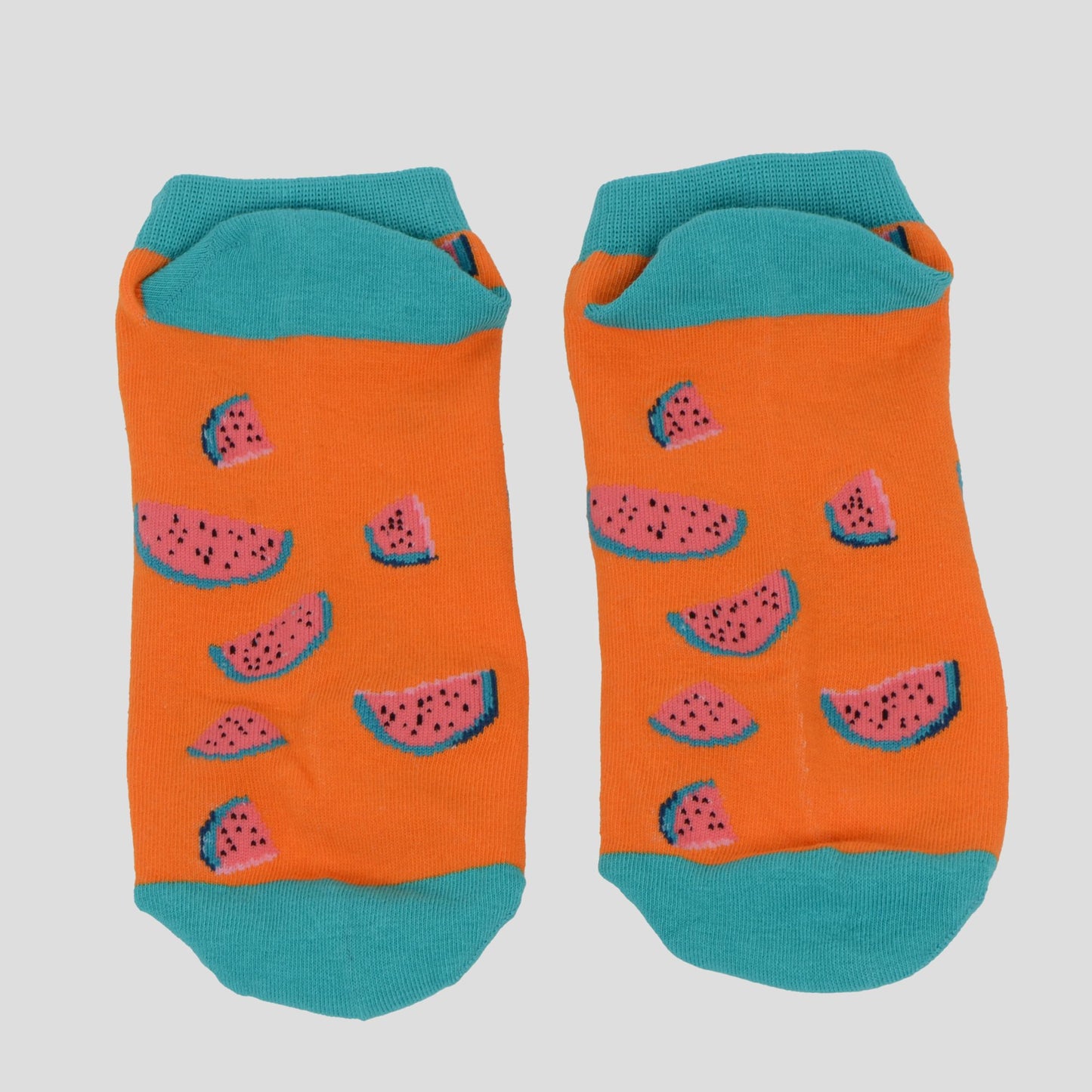 Fruit Print No Show Socks Breathable Cotton 6pk