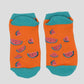 Fruit Print No Show Socks Breathable Cotton 6pk